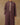 Boys' plum Saudi thobe with cream geometric embroidered placket, band collar, and contrast piped cuffs.