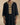 Moroccan Collection — black gandora with gold embroidery